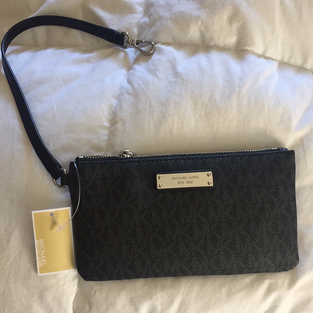 Michael Kors Black Wristlet